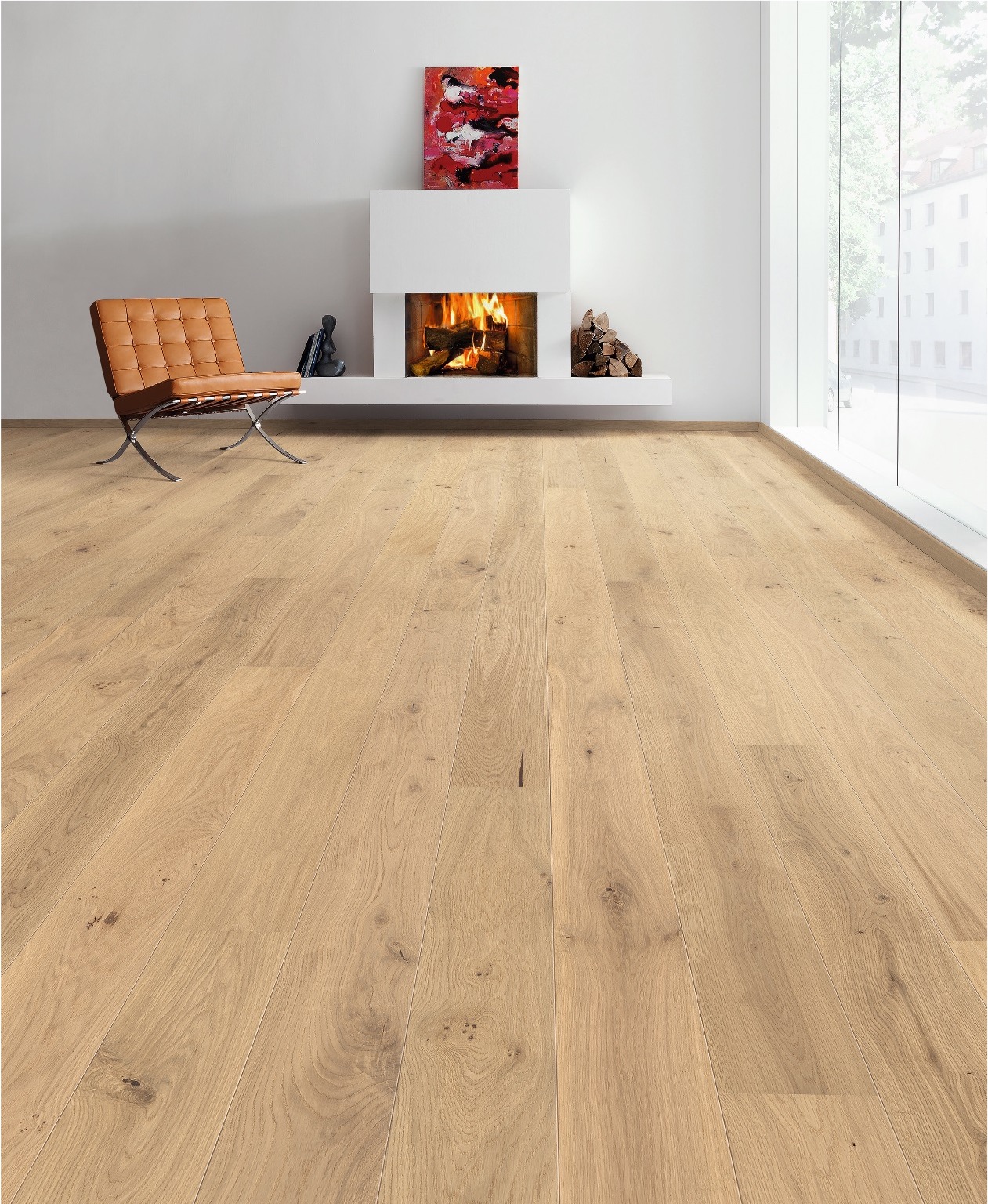 Parquet Chêne Contrecollé Invisible Nature Verni Mat Brossé1