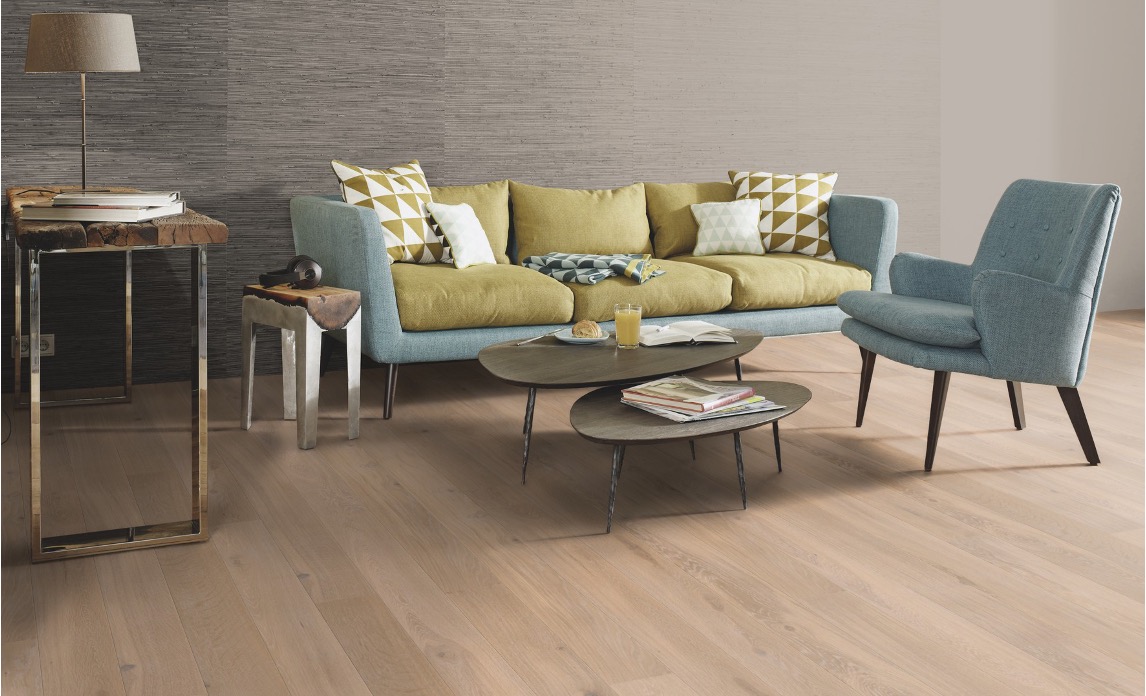 Parquet chêne Contrecollé Coral Brossé Huilé1